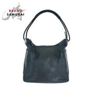 GUCCI black leather shoulder bag